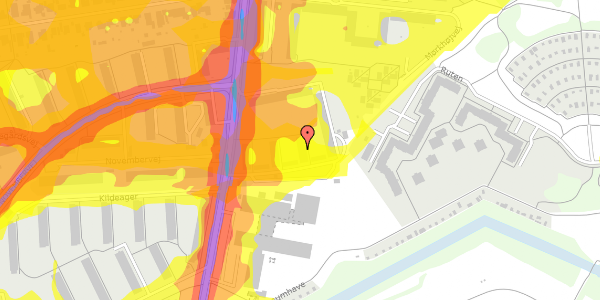 Trafikstøjkort på Mørkhøjvej 96, 2. th, 2860 Søborg