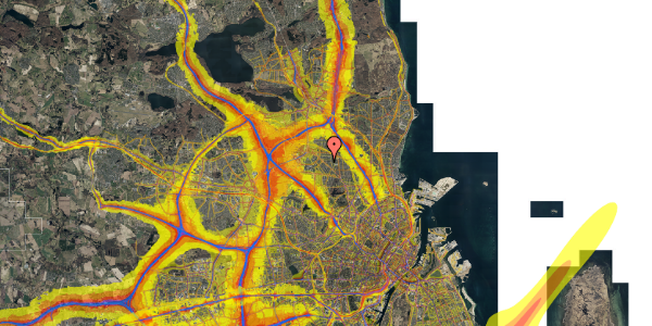 Trafikstøjkort på Niels Finsens Alle 100, 4. h, 2860 Søborg