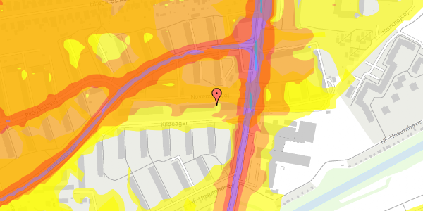 Trafikstøjkort på Novembervej 21, st. th, 2860 Søborg