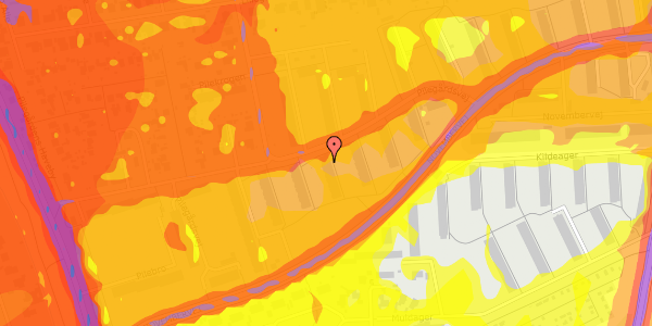 Trafikstøjkort på Pilegårdsvej 31, 1. th, 2860 Søborg