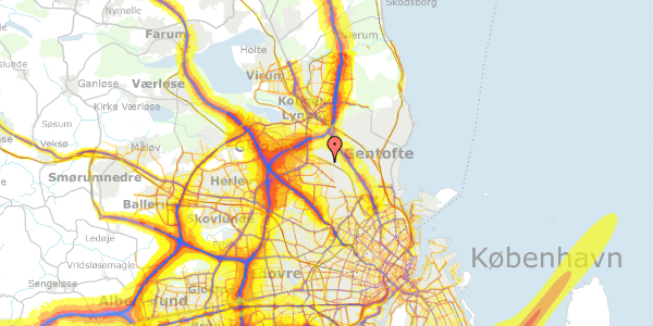 Trafikstøjkort på Silene Alle 10, 2860 Søborg