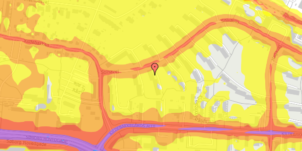 Trafikstøjkort på Solnavej 12, 2. th, 2860 Søborg