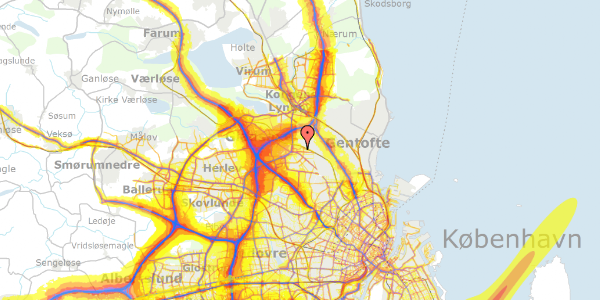 Trafikstøjkort på Solnavej 26, 2. th, 2860 Søborg