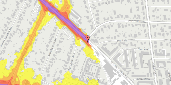 Trafikstøjkort på Søborg Hovedgade 35B, 1. 2, 2860 Søborg