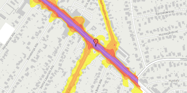 Trafikstøjkort på Søborg Hovedgade 55A, st. , 2860 Søborg