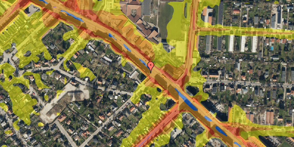 Trafikstøjkort på Søborg Hovedgade 153, st. 2, 2860 Søborg