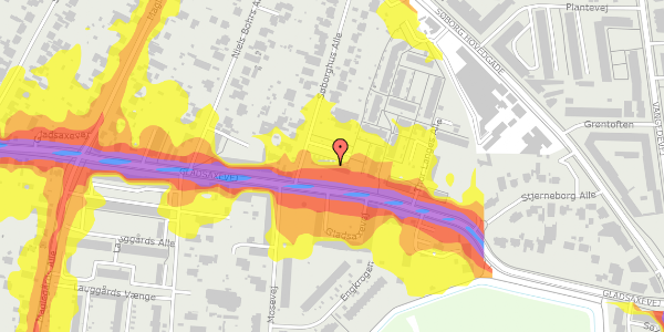 Trafikstøjkort på Søborghus Alle 35, 2860 Søborg