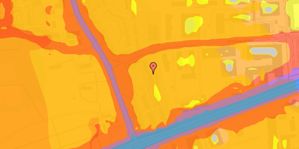 Trafikstøjkort på Tobaksvejen 43, 1. th, 2860 Søborg