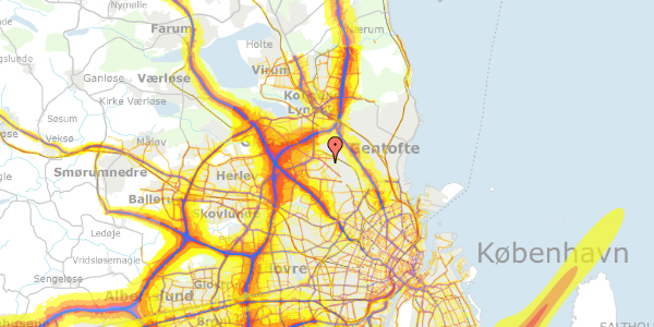 Trafikstøjkort på Tolstojs Alle 12, 1. , 2860 Søborg