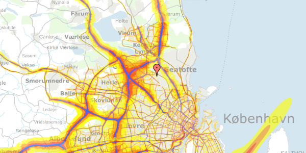 Trafikstøjkort på Tolstojs Alle 15, 1. th, 2860 Søborg