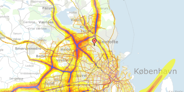 Trafikstøjkort på Tolstojs Alle 21, 2860 Søborg