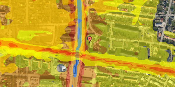 Trafikstøjkort på Vadbro 18, 1. th, 2860 Søborg