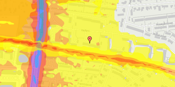 Trafikstøjkort på Vadbro 48, st. th, 2860 Søborg