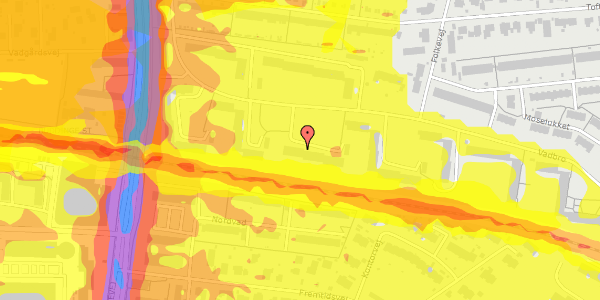 Trafikstøjkort på Vadbro 48, 1. th, 2860 Søborg