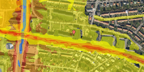 Trafikstøjkort på Vadbro 56, 1. th, 2860 Søborg