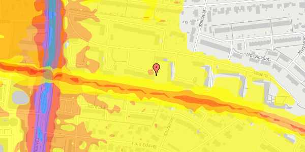 Trafikstøjkort på Vadbro 56, 2. th, 2860 Søborg