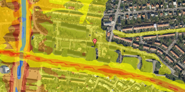 Trafikstøjkort på Vadbro 60, 1. th, 2860 Søborg