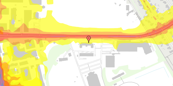 Trafikstøjkort på Vandtårnsvej 59, 1. th, 2860 Søborg