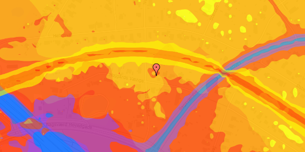 Trafikstøjkort på Ved Højgård 14, 2880 Bagsværd