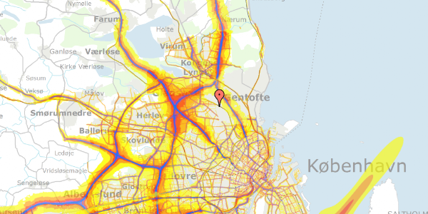 Trafikstøjkort på Zolas Alle 15, 2860 Søborg