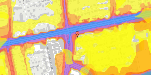 Trafikstøjkort på Banegårdsvej 1, 2600 Glostrup