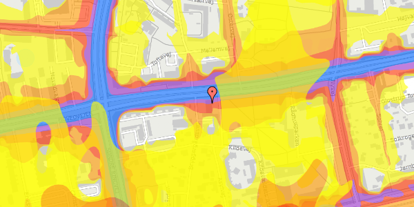 Trafikstøjkort på Bryggergårdsvej 1A, 1. 2, 2600 Glostrup