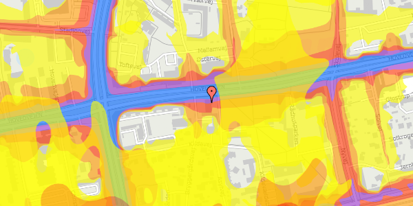 Trafikstøjkort på Bryggergårdsvej 1A, 1. 4, 2600 Glostrup