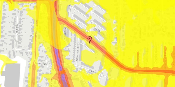 Trafikstøjkort på Brøndbyvestervej 10, 1. b, 2600 Glostrup