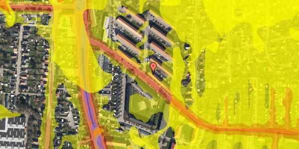 Trafikstøjkort på Brøndbyvestervej 31, st. th, 2600 Glostrup