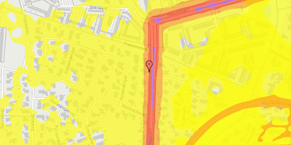 Trafikstøjkort på Byparkvej 133, 2600 Glostrup