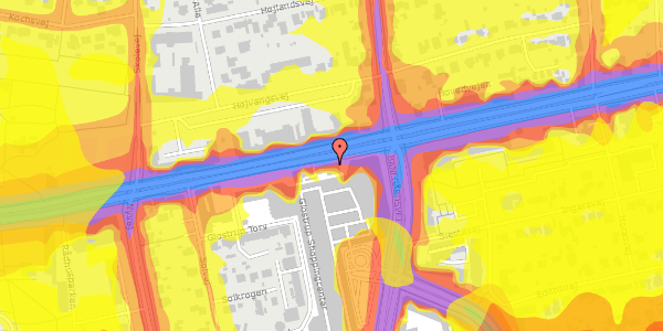 Trafikstøjkort på Hovedvejen 83, st. , 2600 Glostrup