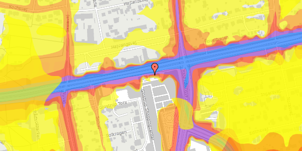 Trafikstøjkort på Hovedvejen 85, kl. , 2600 Glostrup