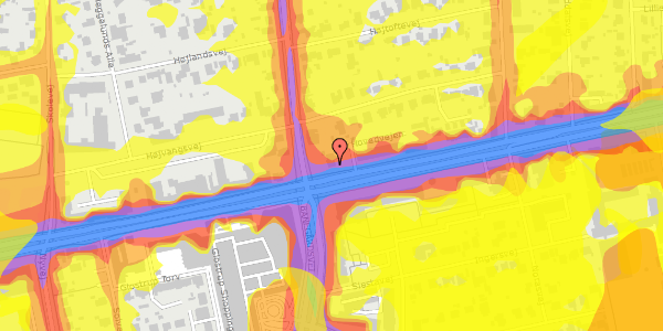 Trafikstøjkort på Hovedvejen 94, 1. , 2600 Glostrup