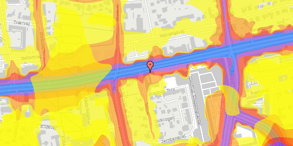 Trafikstøjkort på Hovedvejen 99, 3. th, 2600 Glostrup