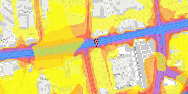 Trafikstøjkort på Hovedvejen 103, st. , 2600 Glostrup