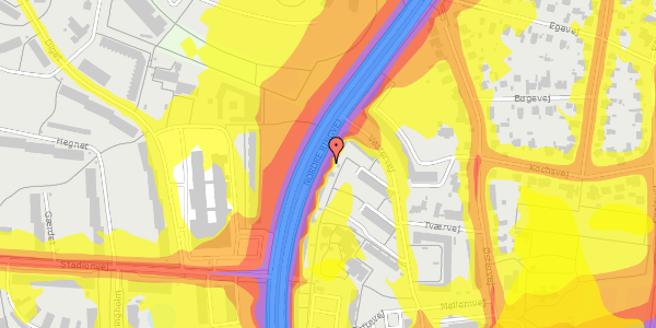 Trafikstøjkort på Nordre Ringvej 30, st. th, 2600 Glostrup