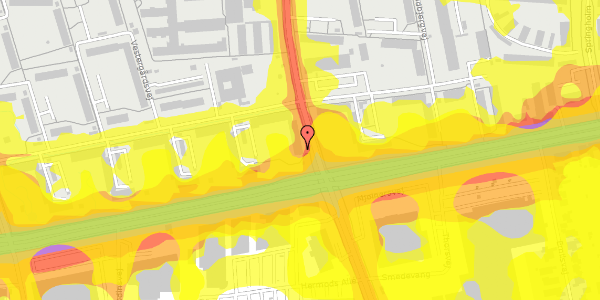 Trafikstøjkort på Sportsvej 1, st. th, 2600 Glostrup