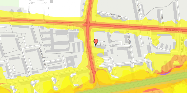 Trafikstøjkort på Sportsvej 12, 2. th, 2600 Glostrup