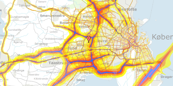 Trafikstøjkort på Stenager 61, 2600 Glostrup