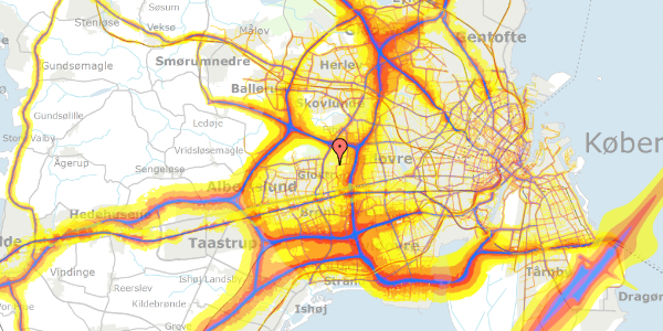 Trafikstøjkort på Stenager 125, 2600 Glostrup