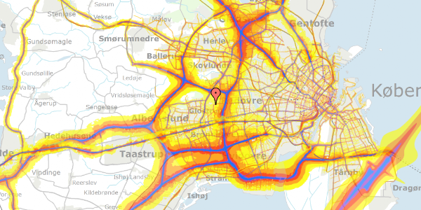 Trafikstøjkort på Stenager 129, 2600 Glostrup