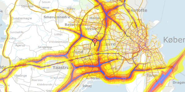 Trafikstøjkort på Stenager 141, 2600 Glostrup