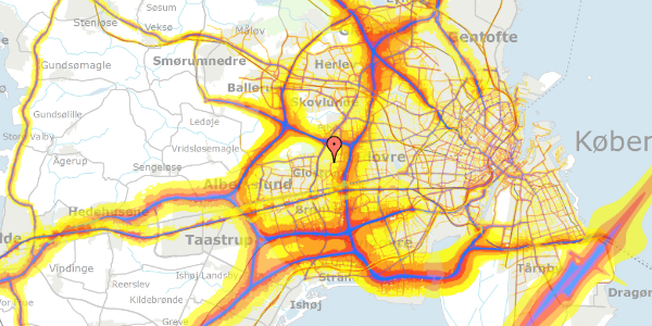 Trafikstøjkort på Stenager 149, 2600 Glostrup