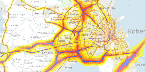 Trafikstøjkort på Stenager 173, 2600 Glostrup