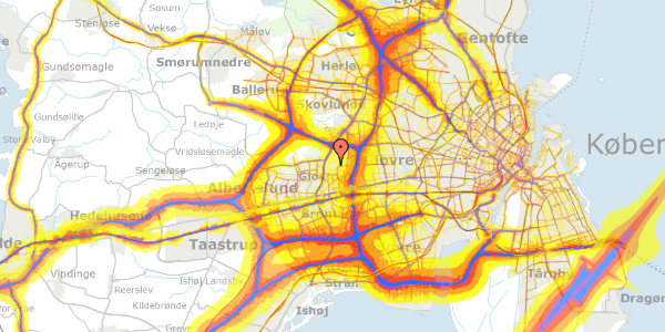 Trafikstøjkort på Stenager 183, 2600 Glostrup