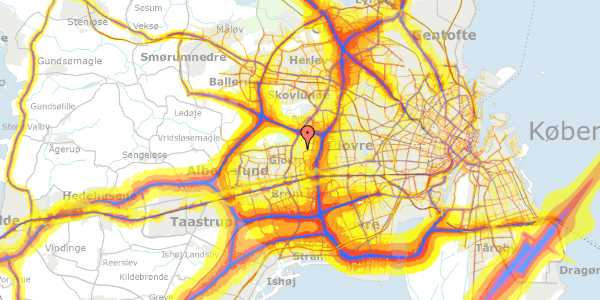 Trafikstøjkort på Stenager 199, 1. tv, 2600 Glostrup