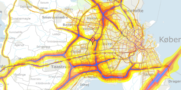 Trafikstøjkort på Stenager 202, st. th, 2600 Glostrup