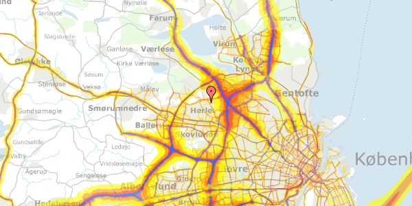 Trafikstøjkort på Dildhaven 35, st. th, 2730 Herlev