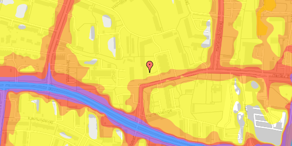 Trafikstøjkort på Herlev Bygade 74B, st. th, 2730 Herlev