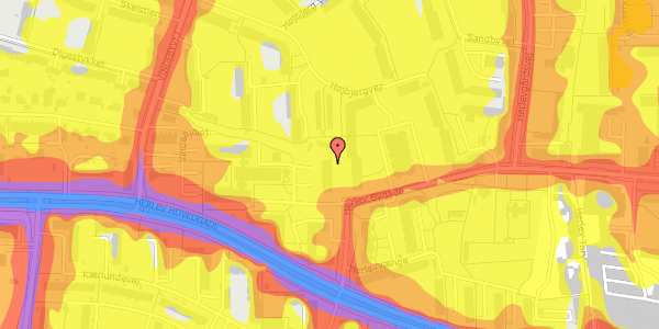 Trafikstøjkort på Herlev Bygade 78C, 1. tv, 2730 Herlev